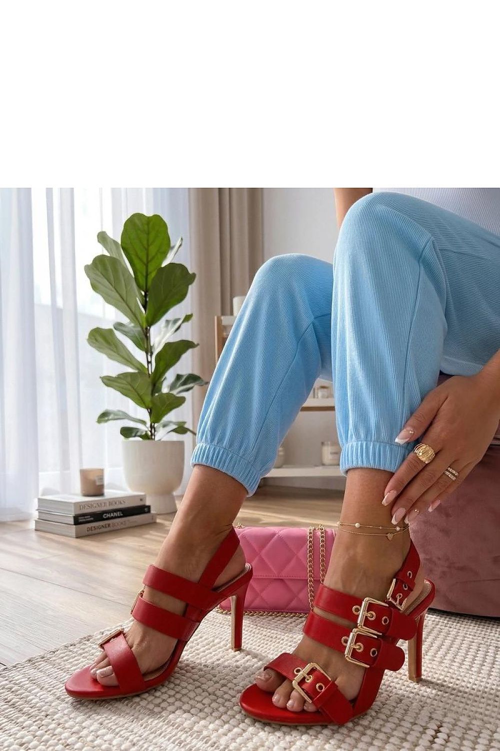  Sandały Model Rosamund E0508 Red - Solea 