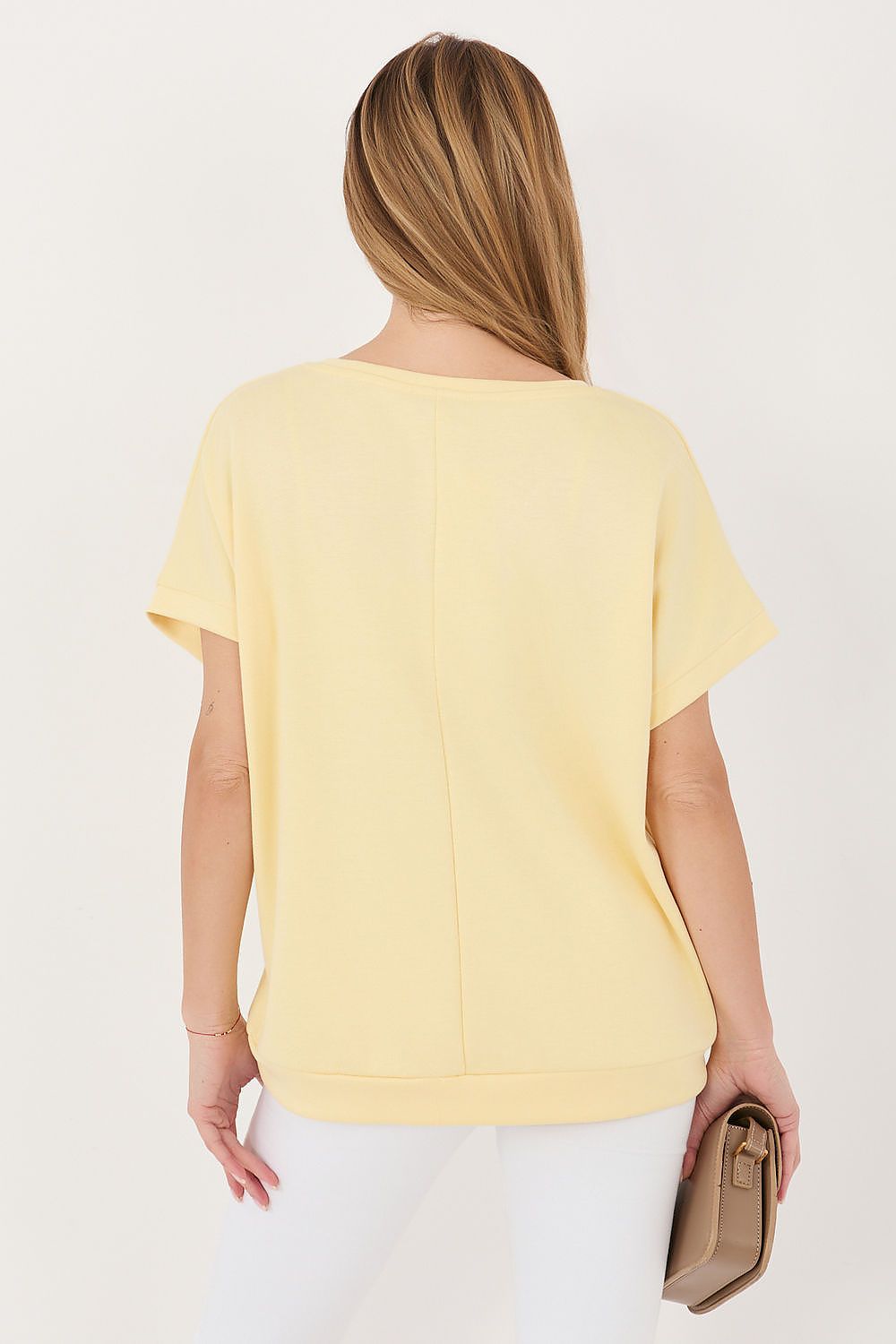   Bluzka Model RV-BZ-A1258.00 Light Yellow - Relevance 
