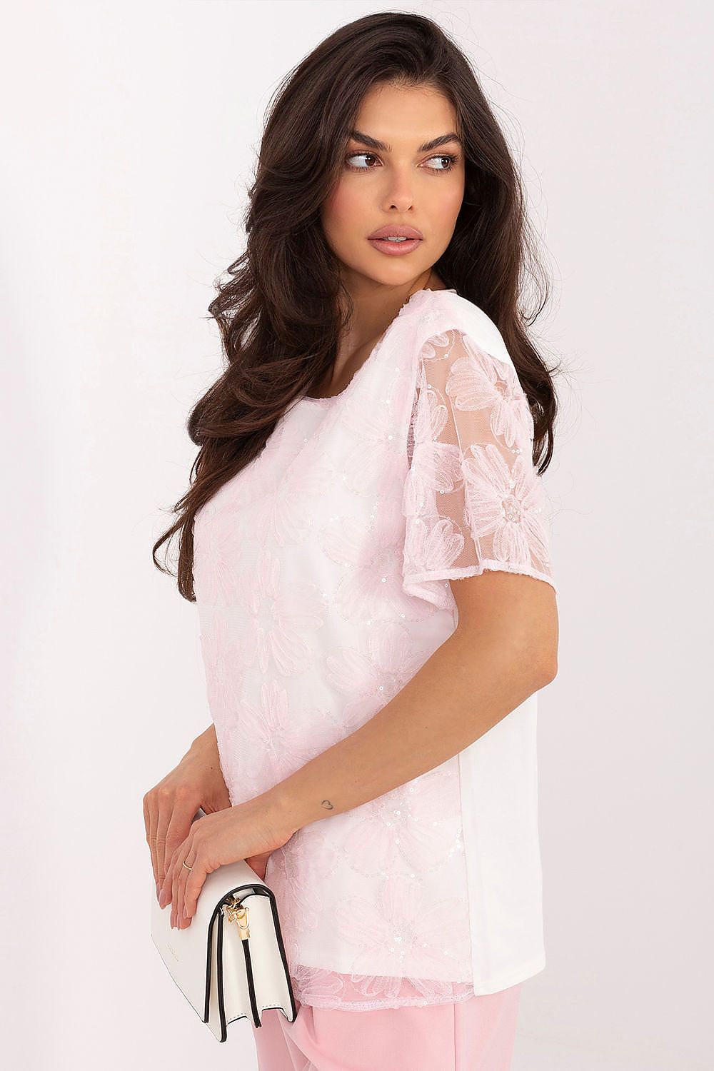   Bluzka Model LK-BZ-510247.94 Light Pink - Lakerta 