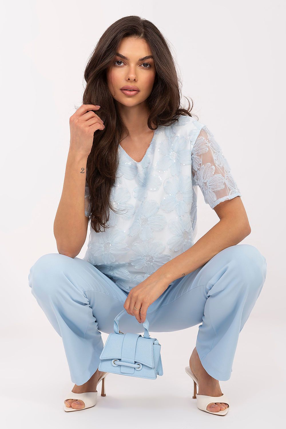   Bluzka Model LK-BZ-510247.94 Light Blue - Lakerta 