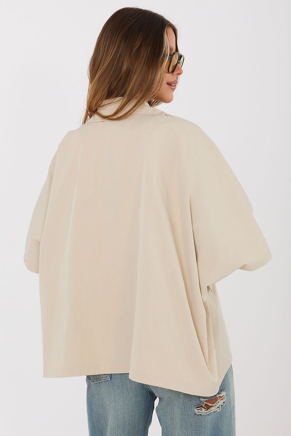   Płaszcz Damski Model IT-KR-FL10153KSM.86 Beige - Rue Paris 