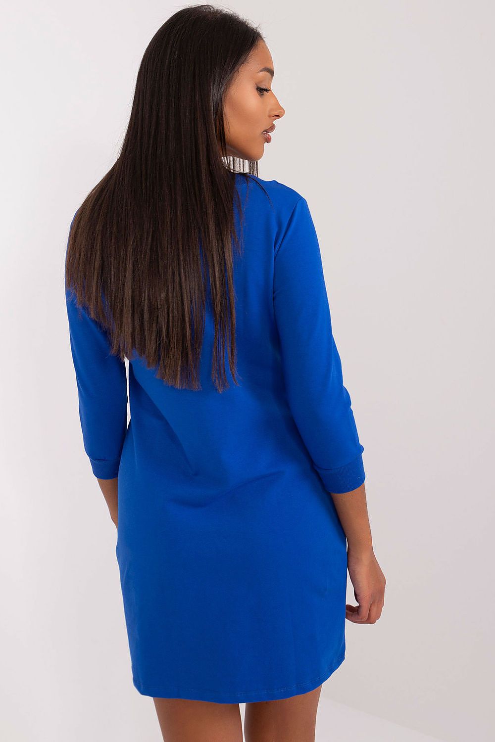  Sukienka Model RV-SK-9070-1.21 Cobalt - Rue Paris 