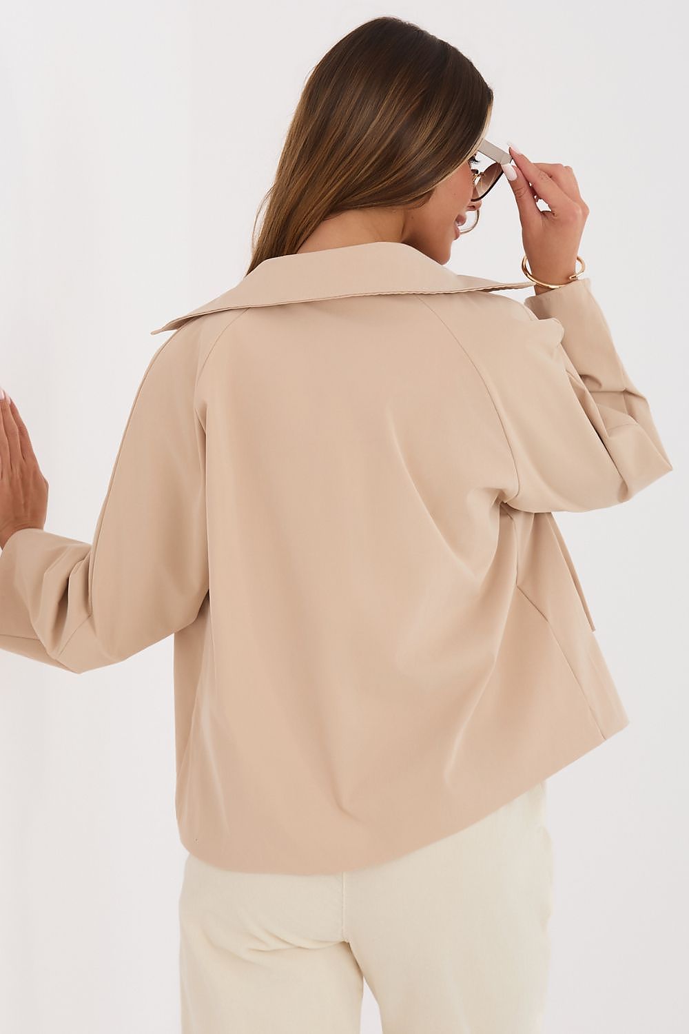   Płaszcz Damski Model IT-KR-FL8897KSM.00 Camel - Rue Paris 