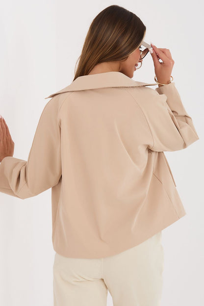   Płaszcz Damski Model IT-KR-FL8897KSM.00 Camel - Rue Paris 