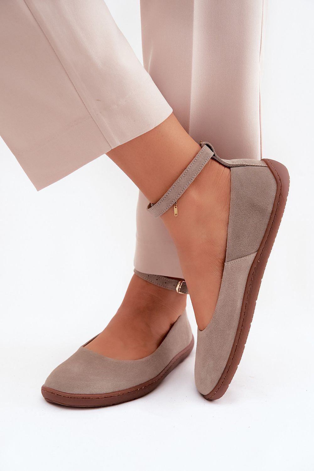   Baleriny Model Zazoo 020/626 Cappuccino - Step in style 