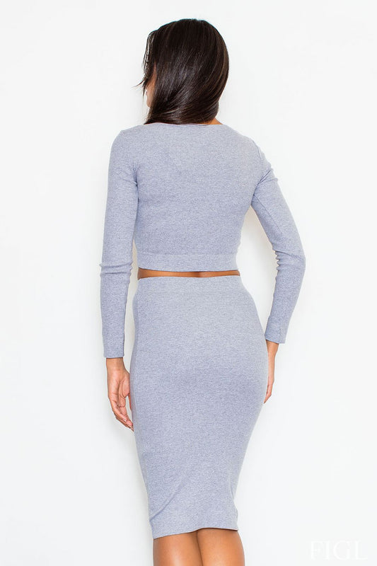  Sukienka Komplet M369 Grey - Figl 
