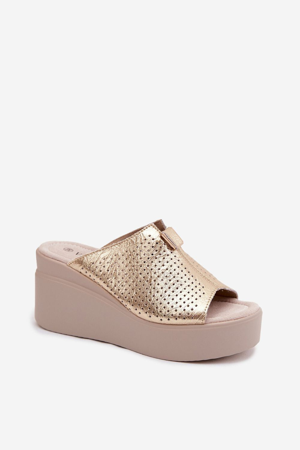  Sandał Klapki Model Vinceza 95392 Gold - Step in style 
