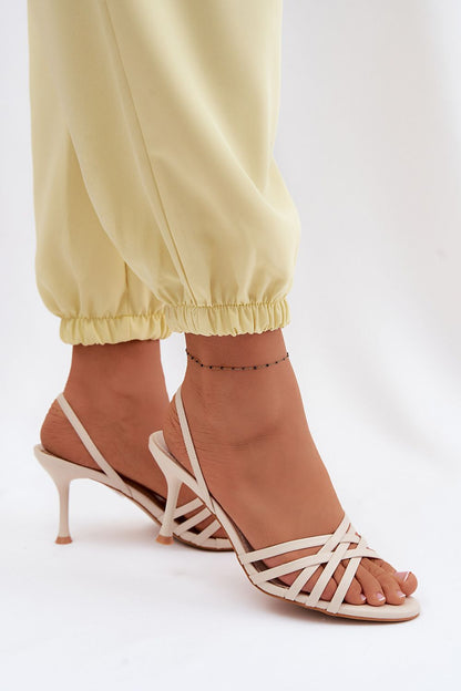  Sandały Model Velivelle H8-1198H Beige - Step in style 