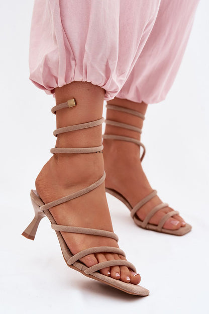  Sandały Model Samara LN-86 Beige - Step in style 