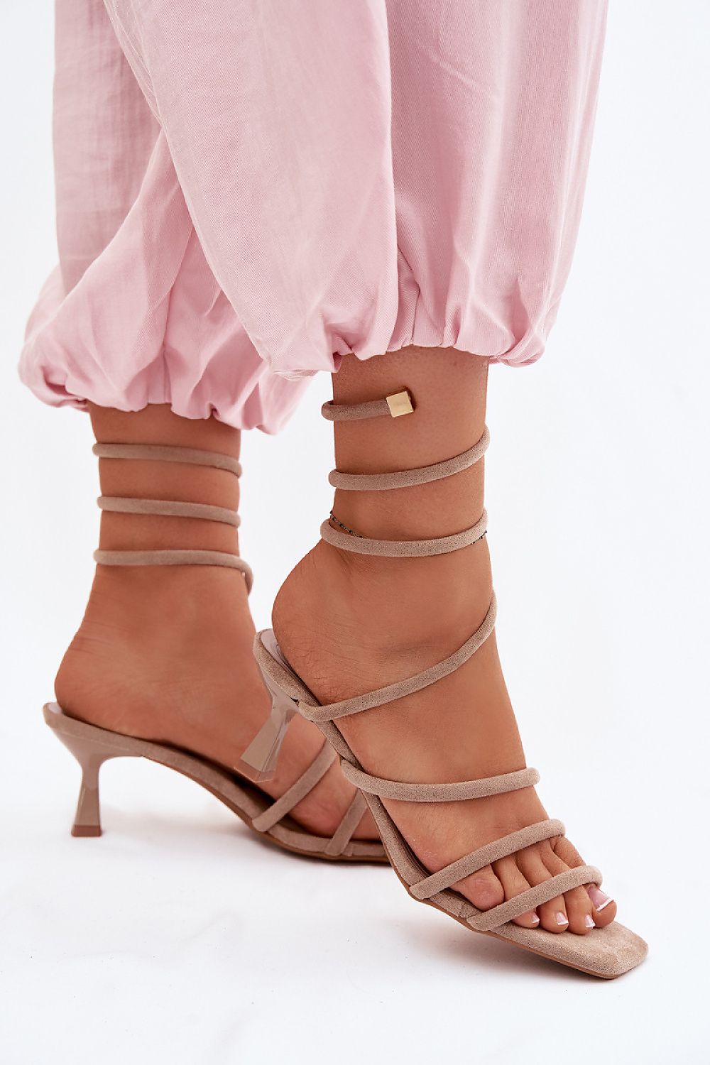  Sandały Model Samara LN-86 Beige - Step in style 
