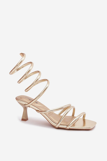  Sandały Model Samara LN-86 Gold - Step in style 