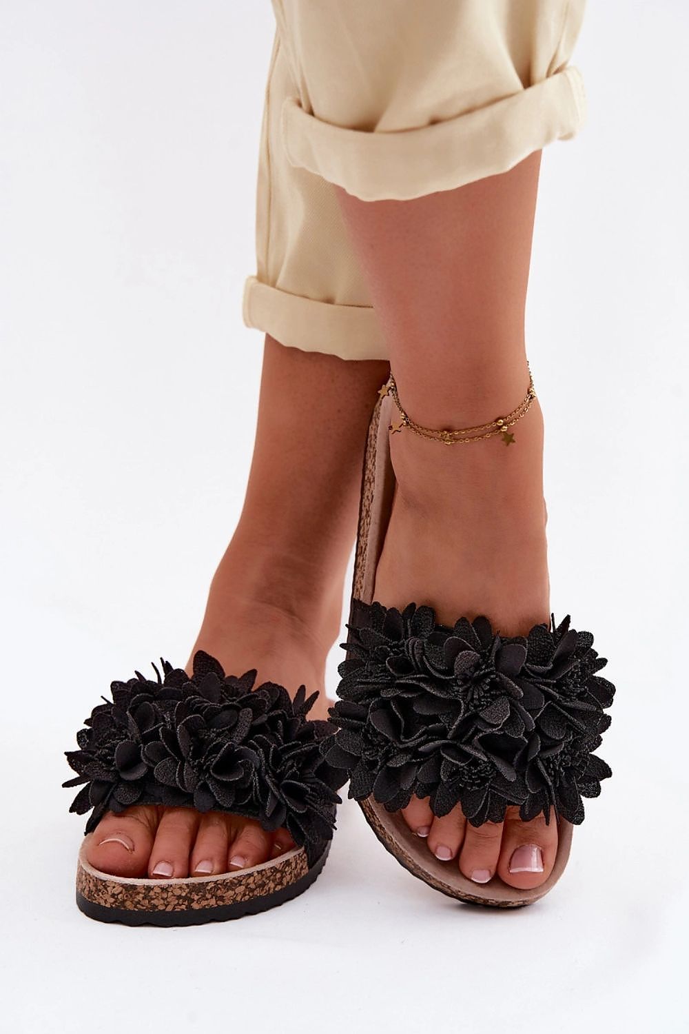  Sandał Klapki Model Seleneza 23SD21-5969 Black - Step in style 