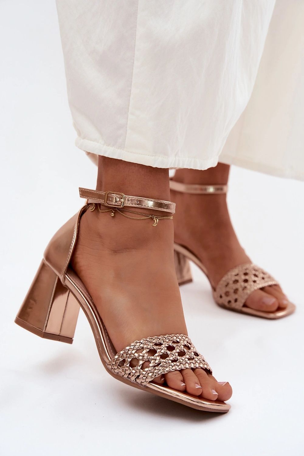  Sandały Model Felena 5523 Szampan - Step in style 