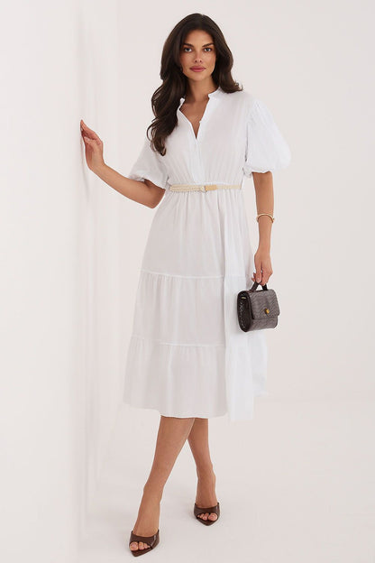  Sukienka Model MI-SK-92950.90 White - Italy Moda 