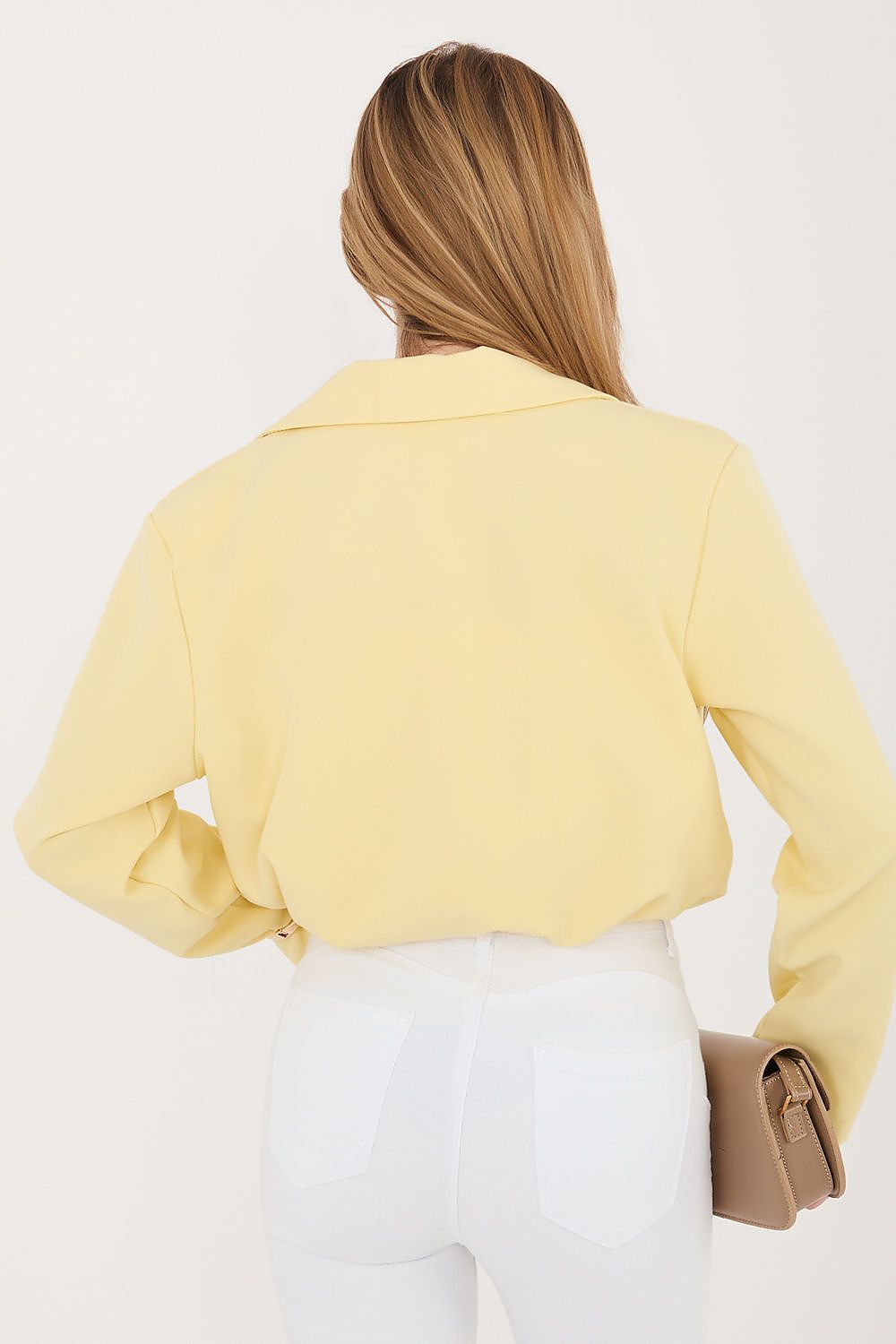  Marynarka Model MI-MA-3232.90 Light Yellow - Italy Moda 
