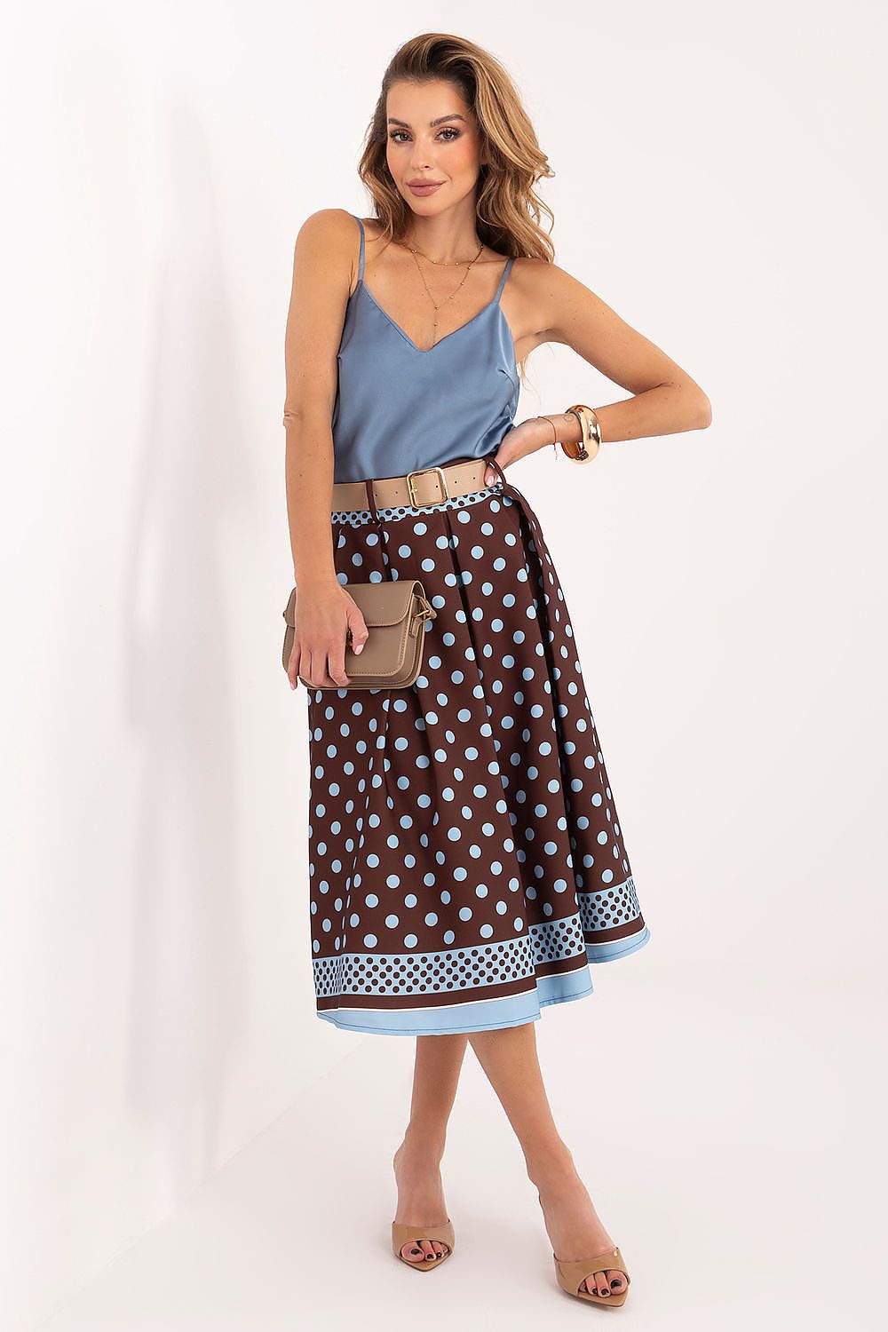  Spódnica Model IT-SD-22729.65 Brown - Italy Moda 