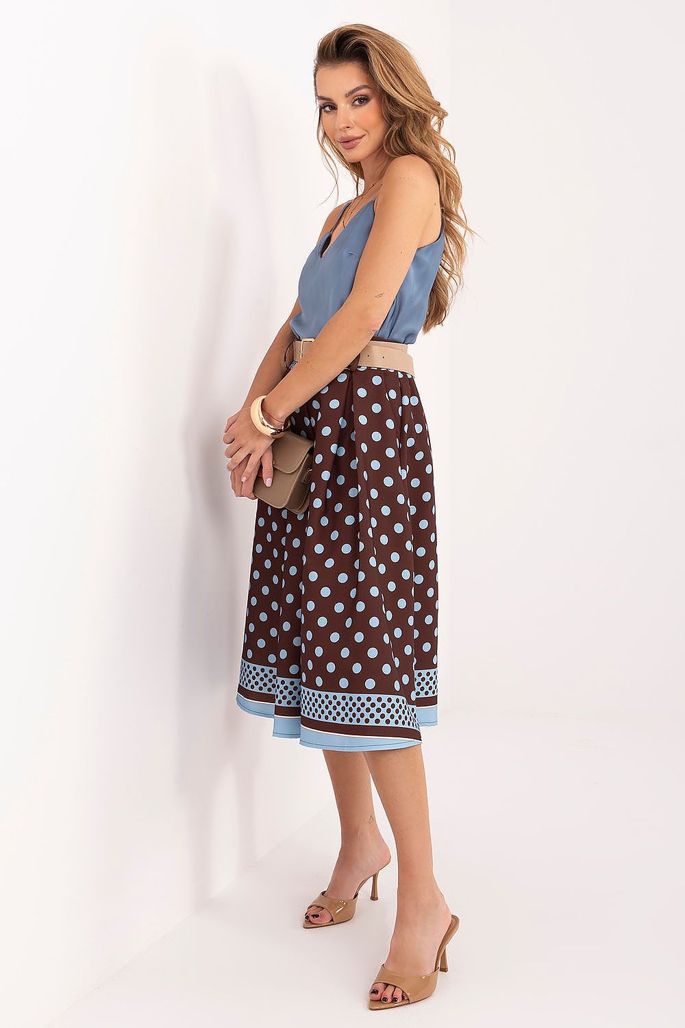  Spódnica Model IT-SD-22729.65 Brown - Italy Moda 