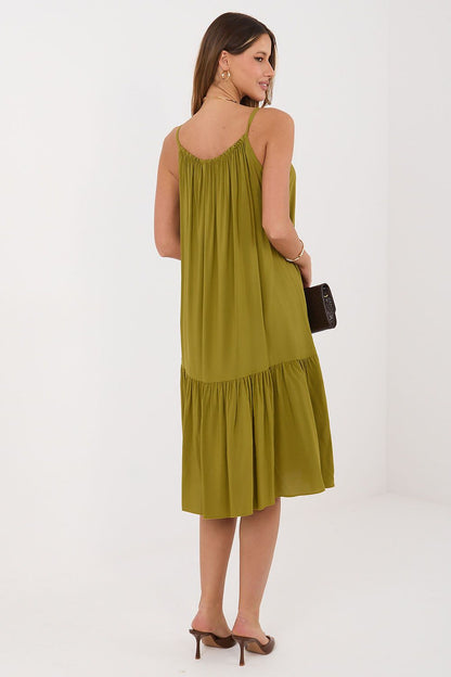  Sukienka Model IR-SK-6816.16P Oliwka - Italy Moda 