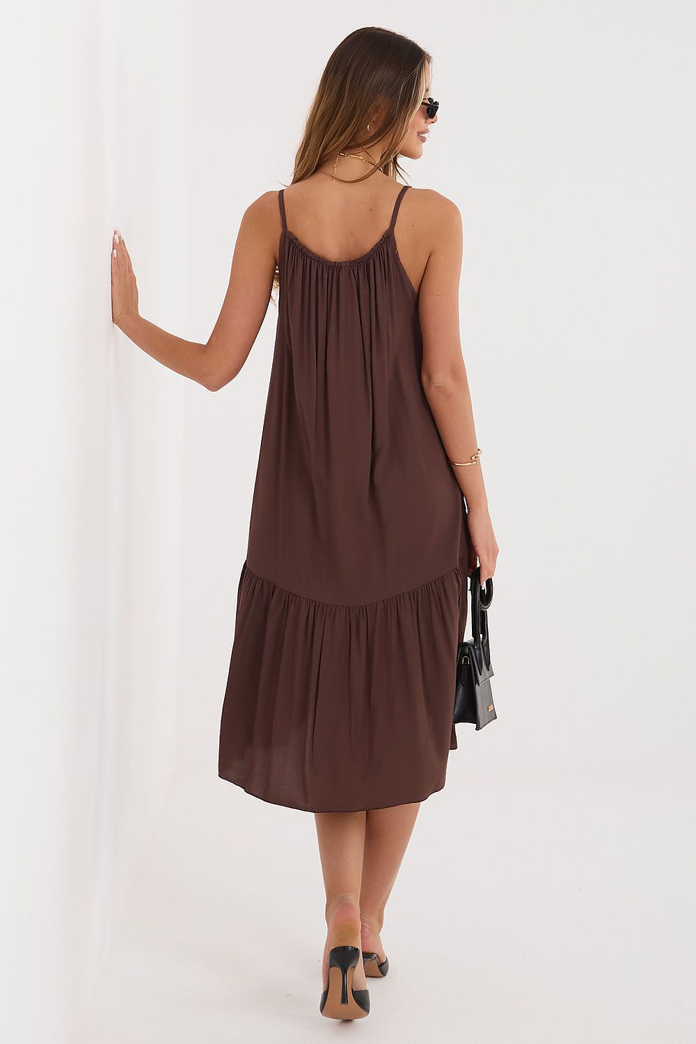  Sukienka Model IR-SK-6816.16P Dark Brown - Italy Moda 
