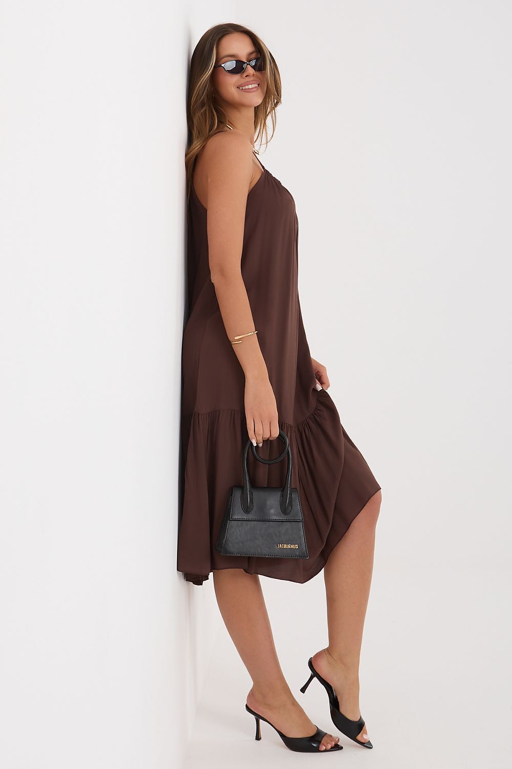  Sukienka Model IR-SK-6816.16P Dark Brown - Italy Moda 