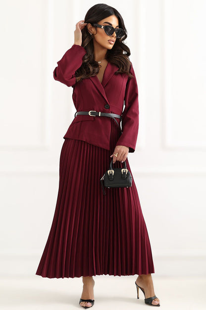  Sukienka Model IT-SK-21599-1.03 Bordo - Rue Paris 