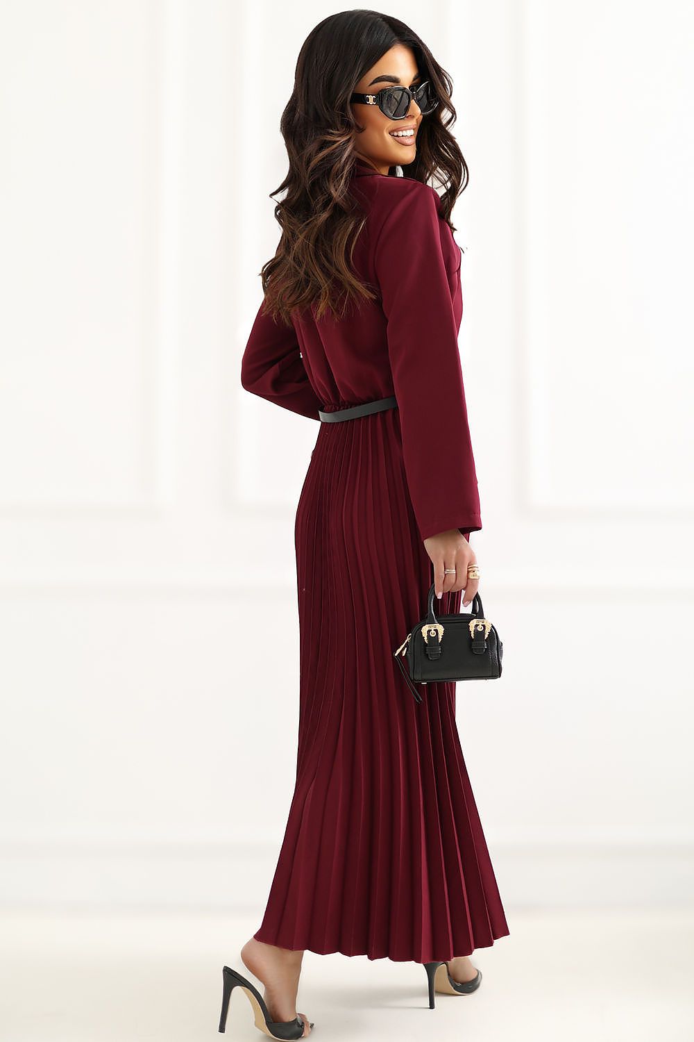  Sukienka Model IT-SK-21599-1.03 Bordo - Rue Paris 