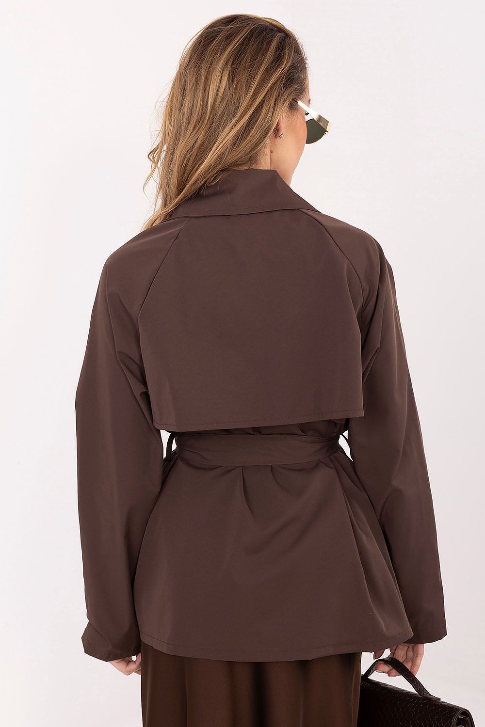   Płaszcz Damski Model IT-PL-FL10069.85 Brown - Rue Paris 