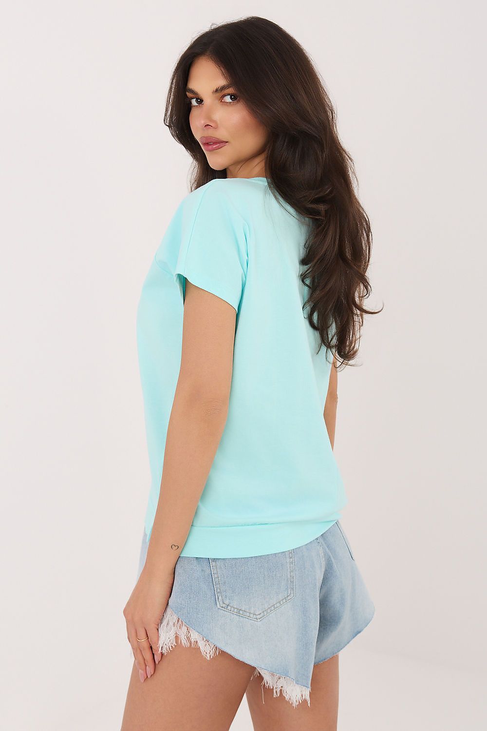   Bluzka Model RV-BZ-8837.67 Mint - Rue Paris 