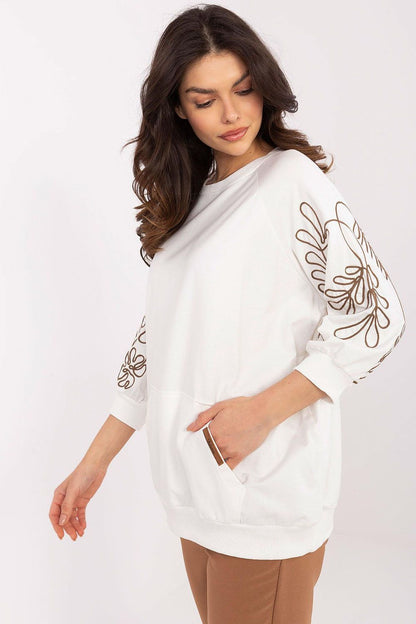   Bluza Damska Model RV-BL-A367-1.18P Ecru - Rue Paris 