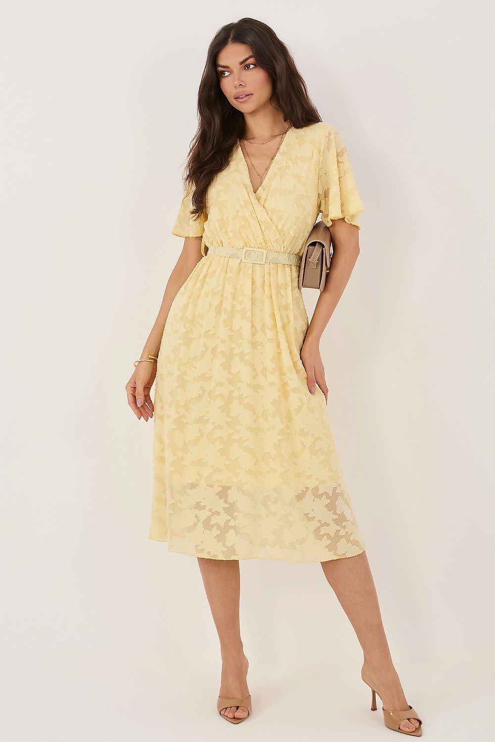   Sukienka Model IT-SK-22675.04 Light Yellow - Rue Paris 
