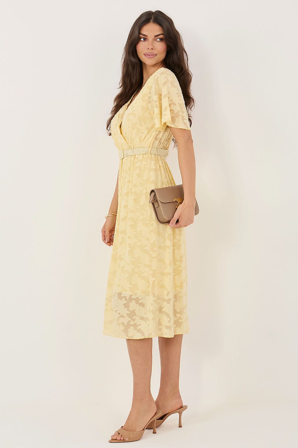   Sukienka Model IT-SK-22675.04 Light Yellow - Rue Paris 