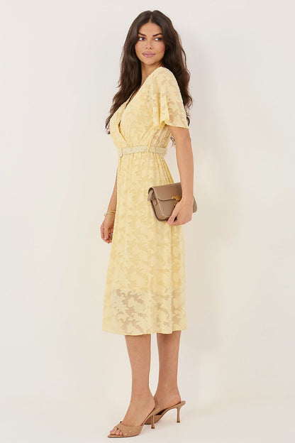   Sukienka Model IT-SK-22675.04 Light Yellow - Rue Paris 