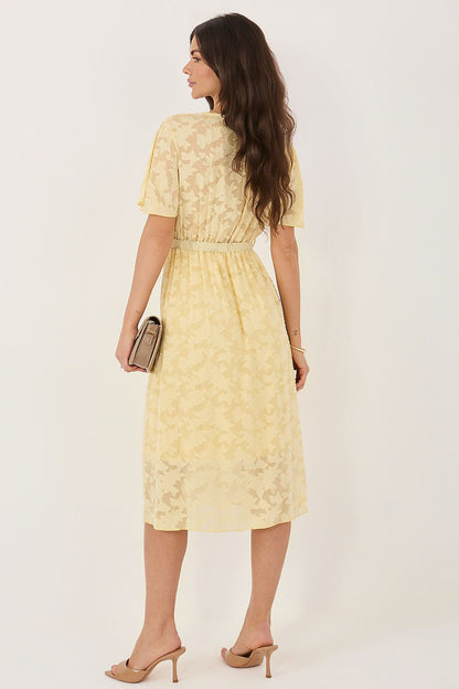   Sukienka Model IT-SK-22675.04 Light Yellow - Rue Paris 