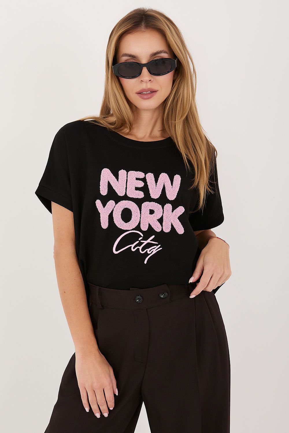   Bluzka Model RV-BZ-A1262.00 Black - Rue Paris 
