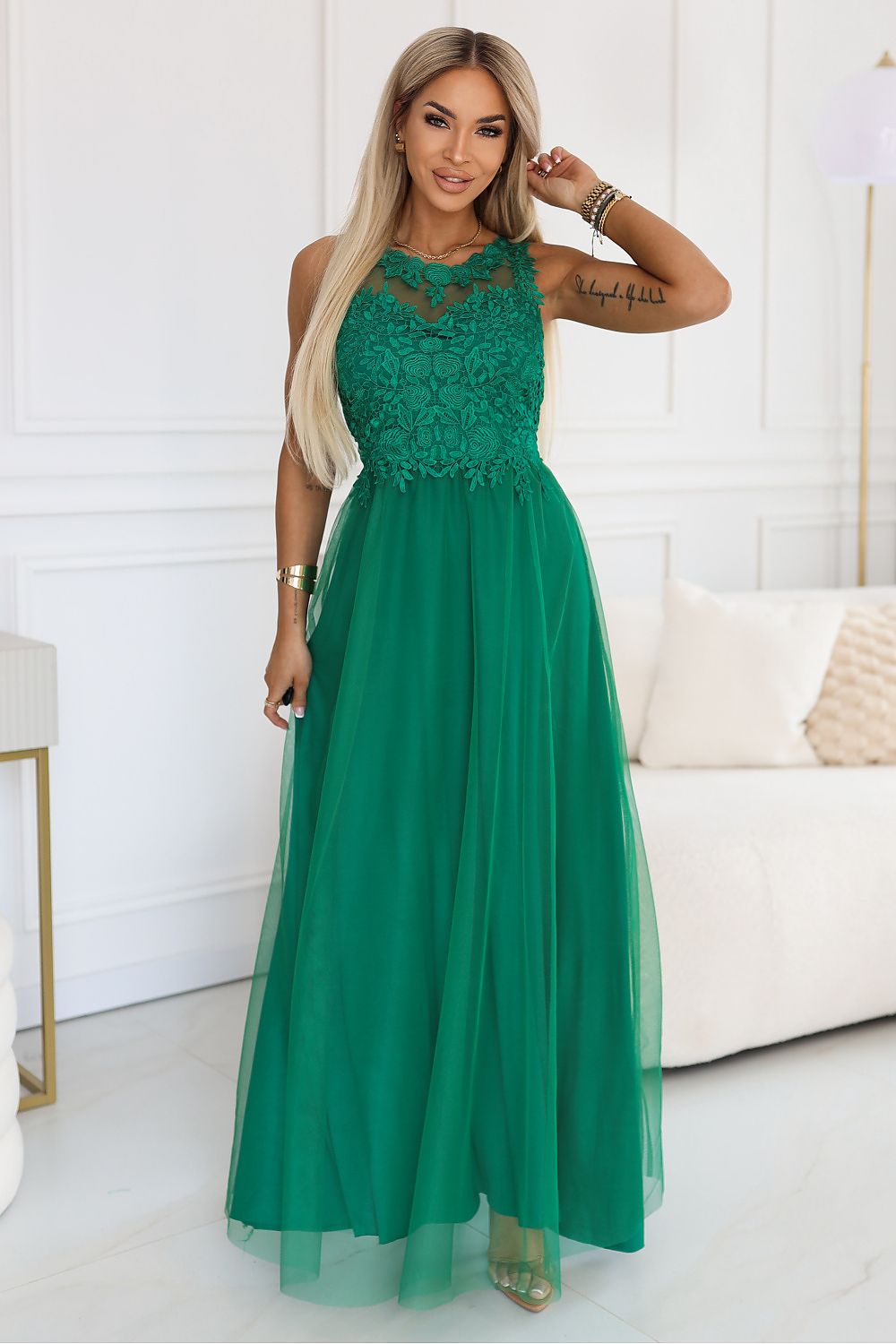  Sukienka Model 672-3 Green - Numoco 