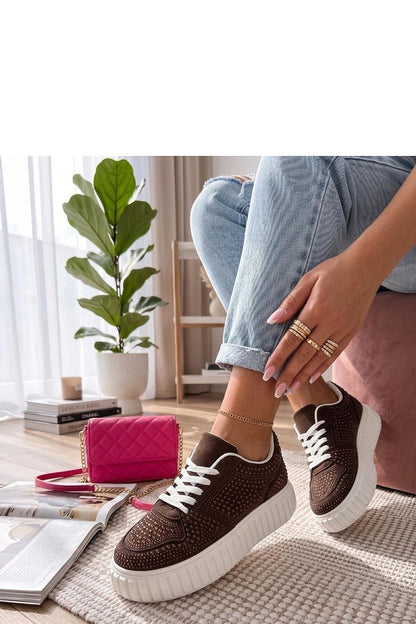  Buty Sportowe Model Aurora HY0859 Brown - Solea 