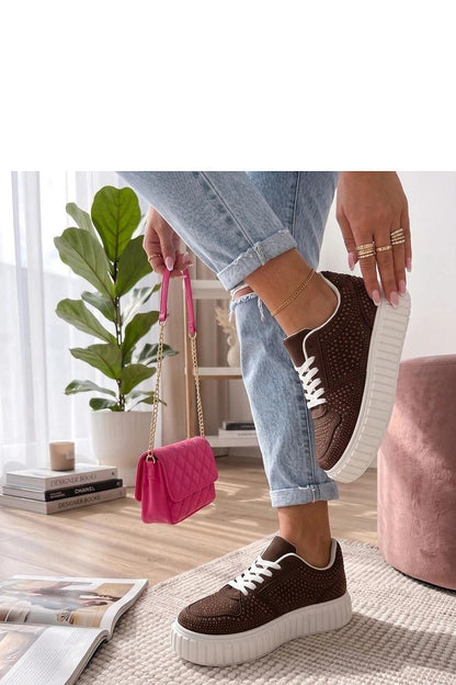   Buty Sportowe Model Aurora HY0859 Brown - Solea 
