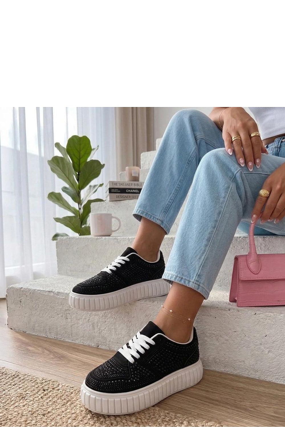   Buty Sportowe Model Aurora HY0859 Black - Solea 