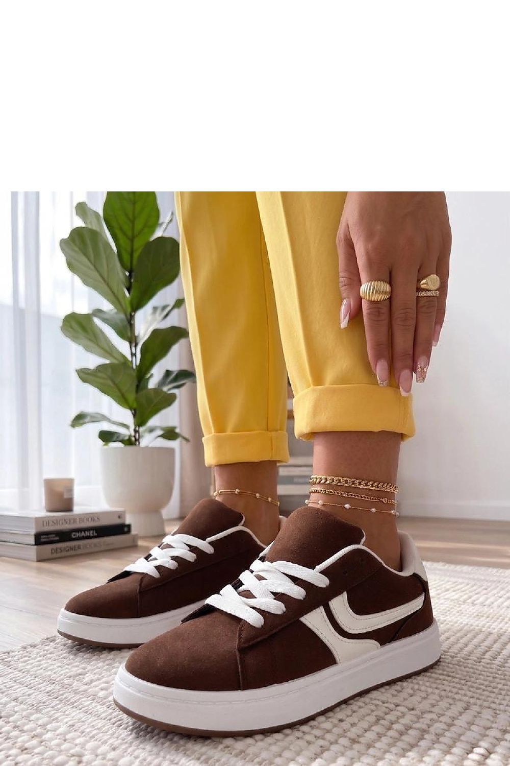   Buty Sportowe Model Wilhelmina HY0856 Brown - Solea 