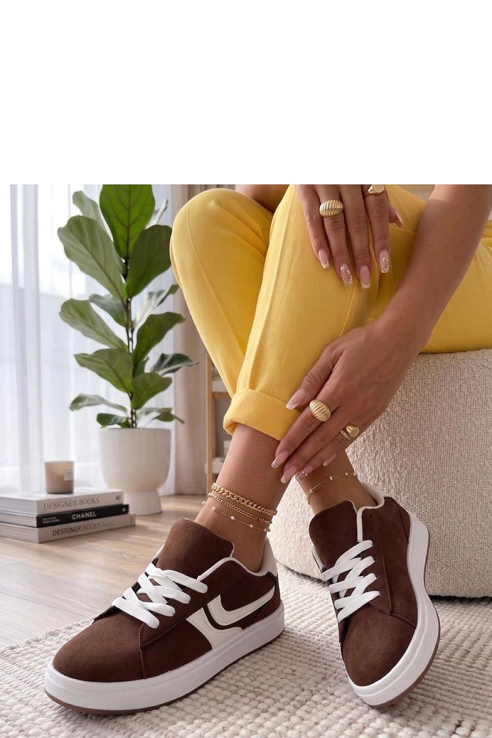   Buty Sportowe Model Wilhelmina HY0856 Brown - Solea 