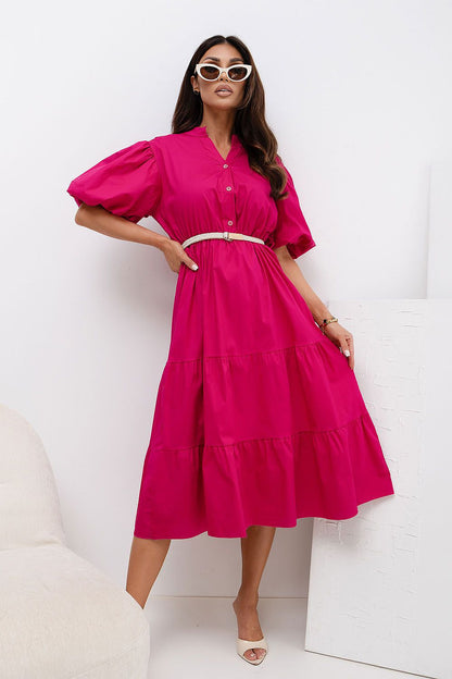  Sukienka Model MI-SK-92950.81 Fuksja - Italy Moda 