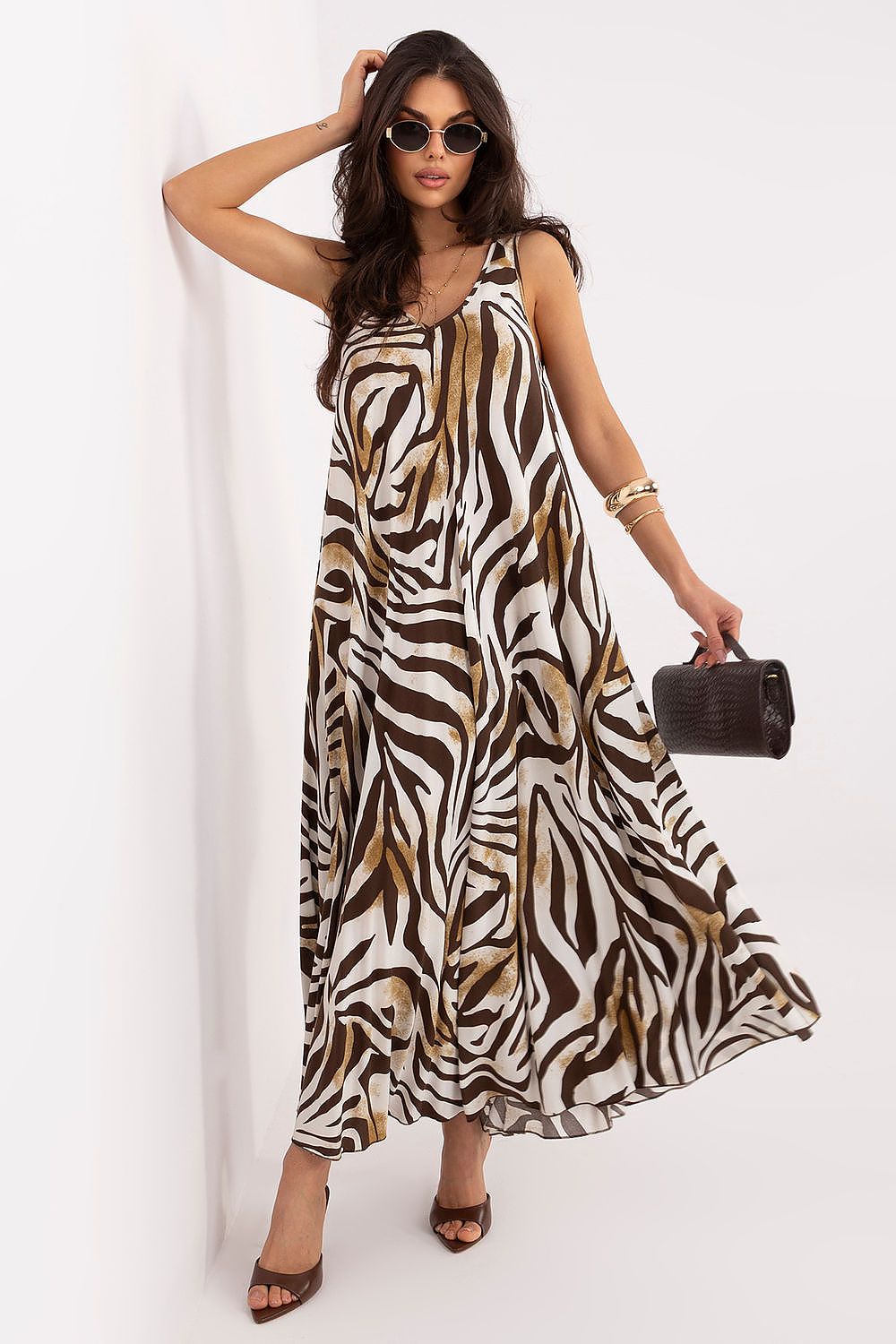  Sukienka Model IR-SK-LD2569-2.80 Brown - Italy Moda 