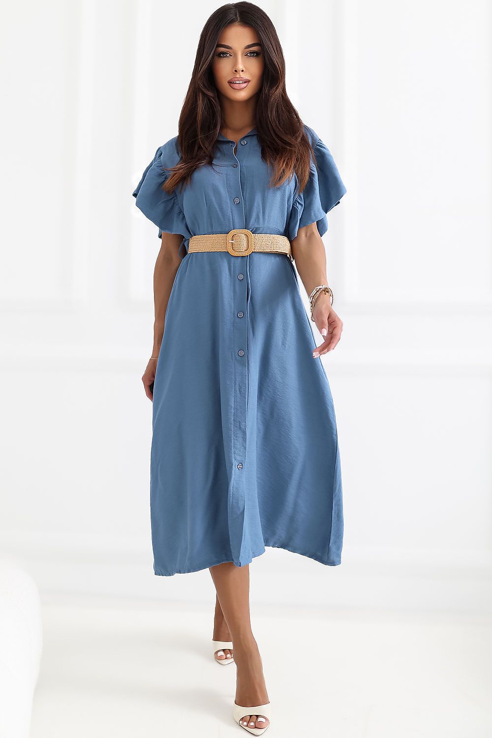  Sukienka Model MI-SK-82970.86 Blue - Italy Moda 