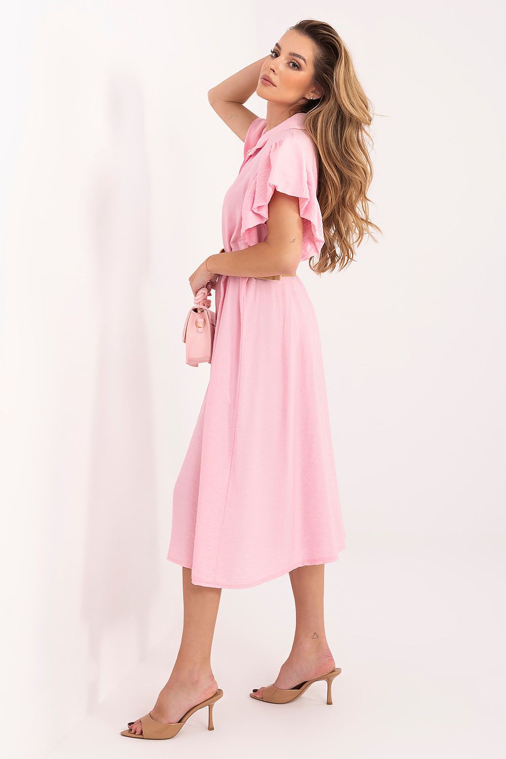  Sukienka Model MI-SK-82970.86 Light Pink - Italy Moda 