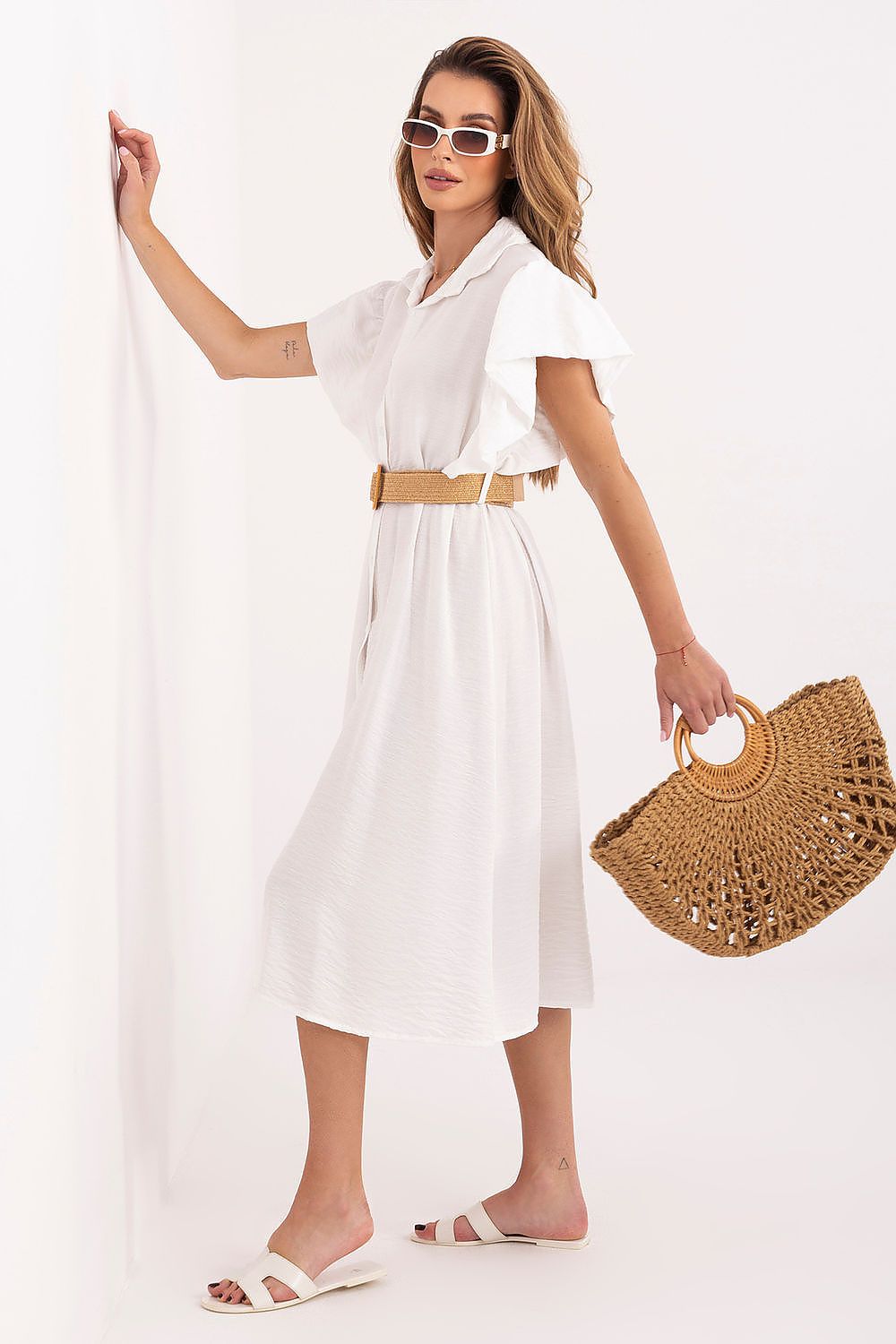  Sukienka Model MI-SK-82970.86 White - Italy Moda 