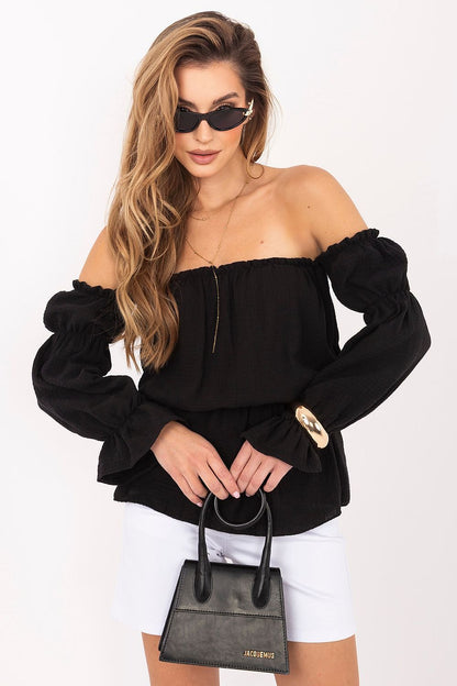   Bluzka Model MI-BZ-M682.92 Black - Italy Moda 