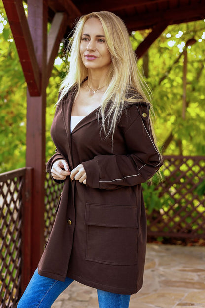   Bluza Damska Model Poppy Brown - Mirale 