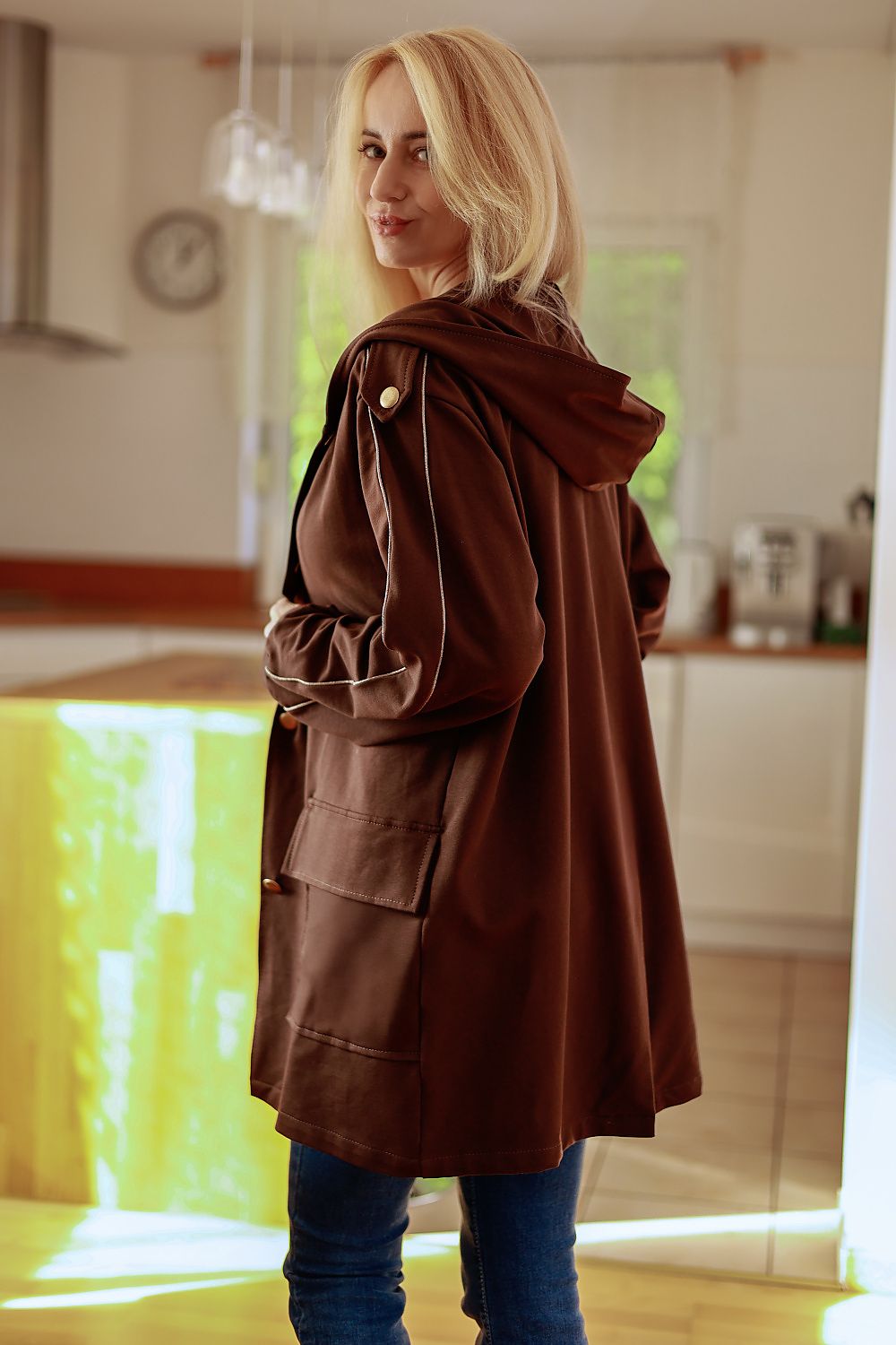   Bluza Damska Model Poppy Brown - Mirale 