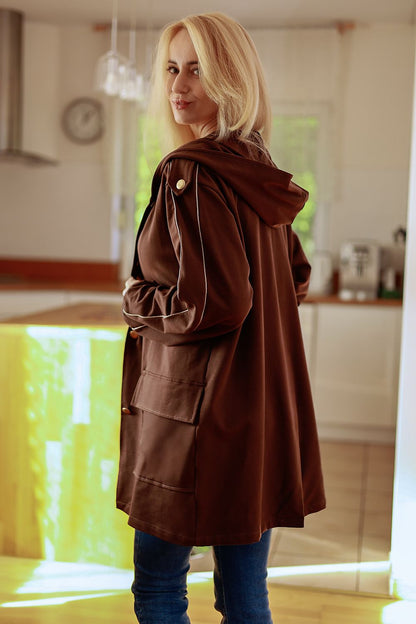   Bluza Damska Model Poppy Brown - Mirale 