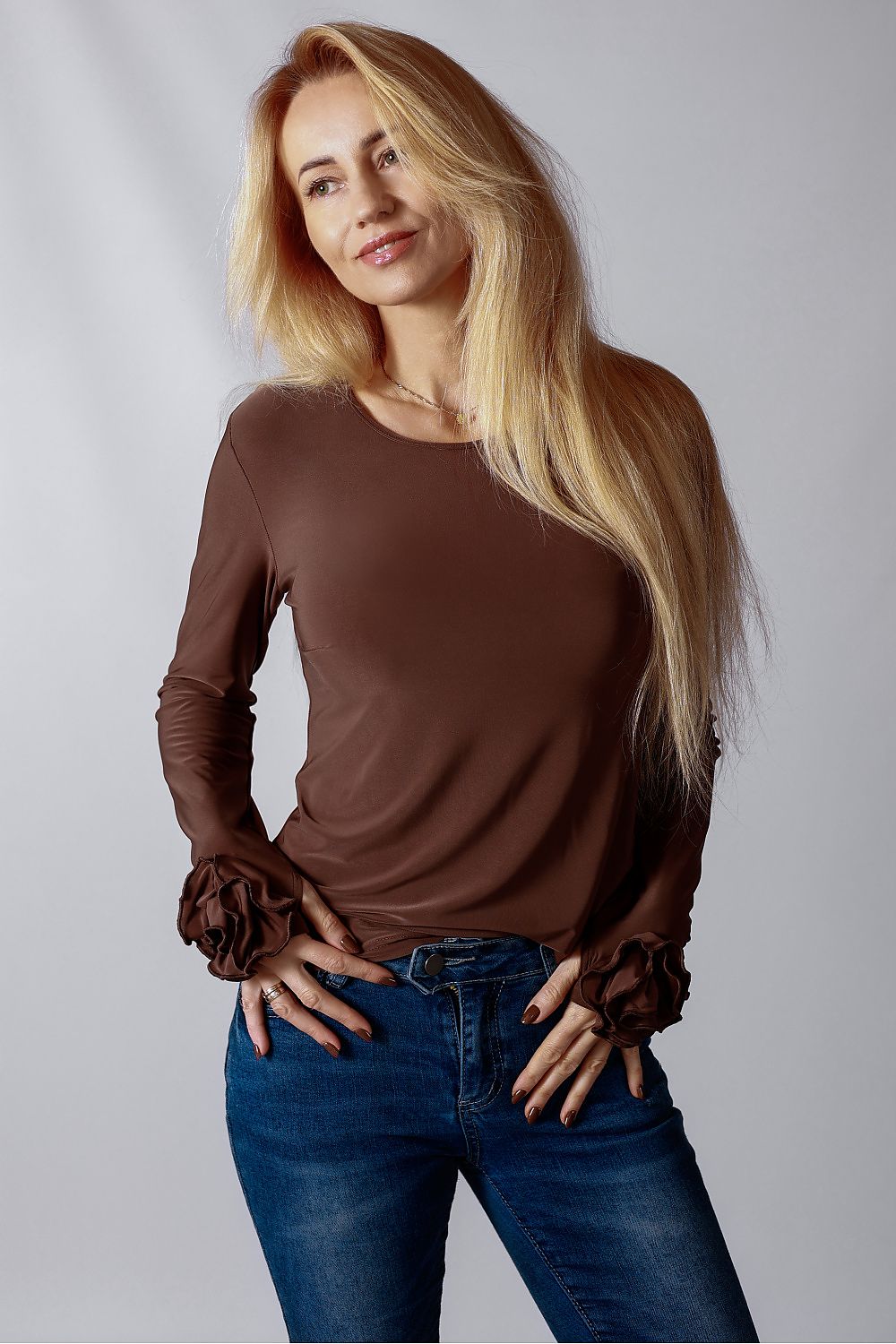   Bluzka Model Nessy Brown - Mirale 